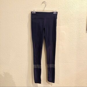 Fabletics Navy Blue Mesh Leggings